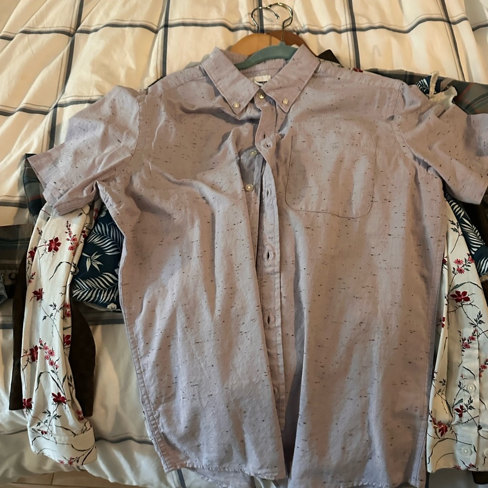 Sonoma Purple Casual Button Down Shirt